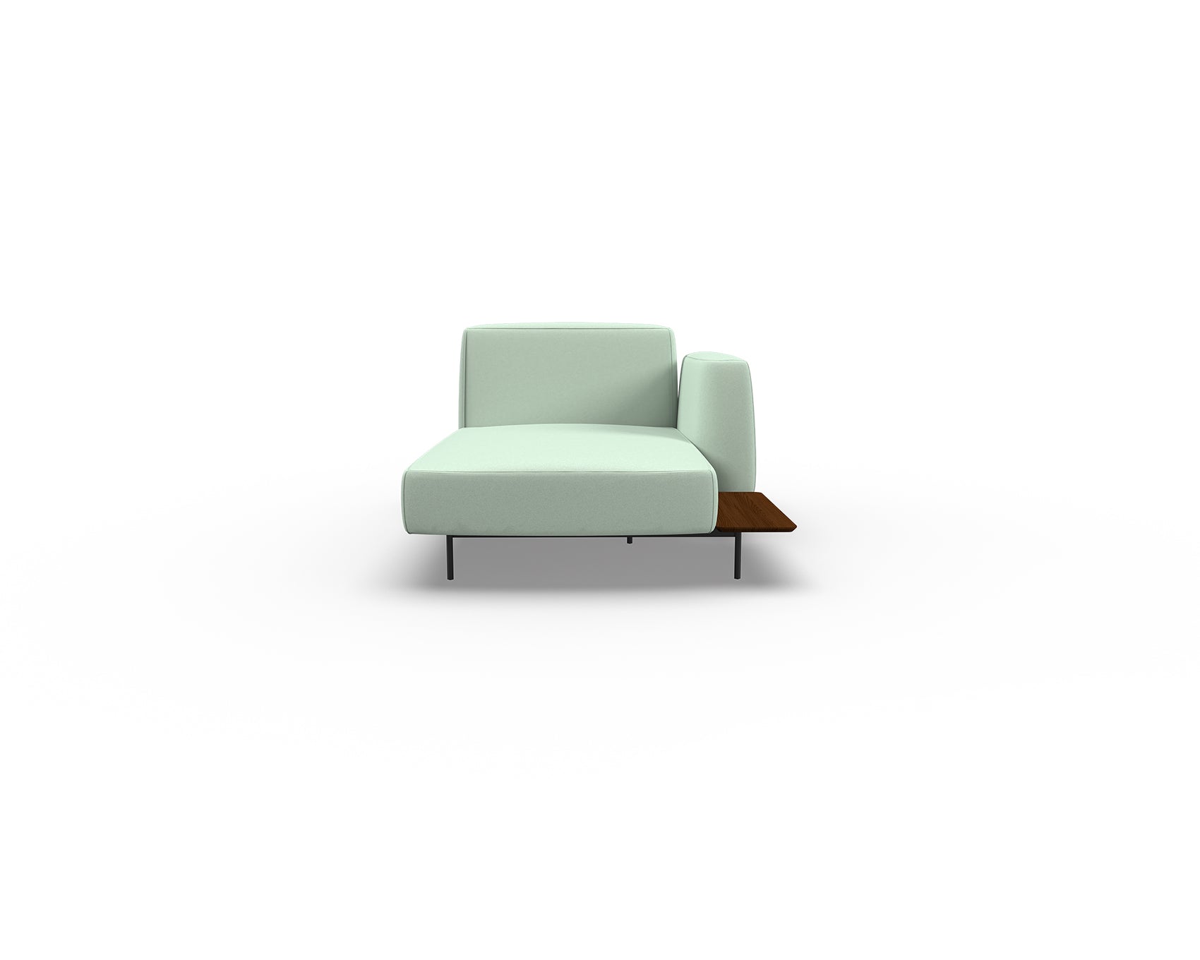 Noon Sofa Right Chaise with Shelf
